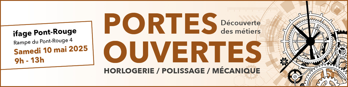 portes ouverts pont rouge horlogerie polissage mecanique